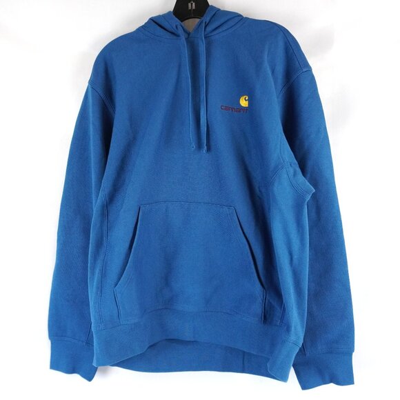 Carhartt WIP American Script Sweat Hoodie in Sodalite Blue - Size Medium - NWT - Picture 1 of 7